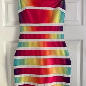 Colorful Striped Dress